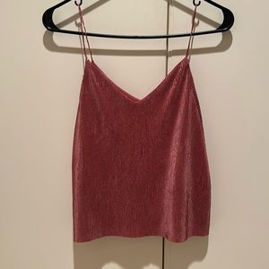 Mauve swing crop top